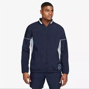 Nike Repel Heritage Blue Packable Hood Full Zip Windbreaker Track Jacket
